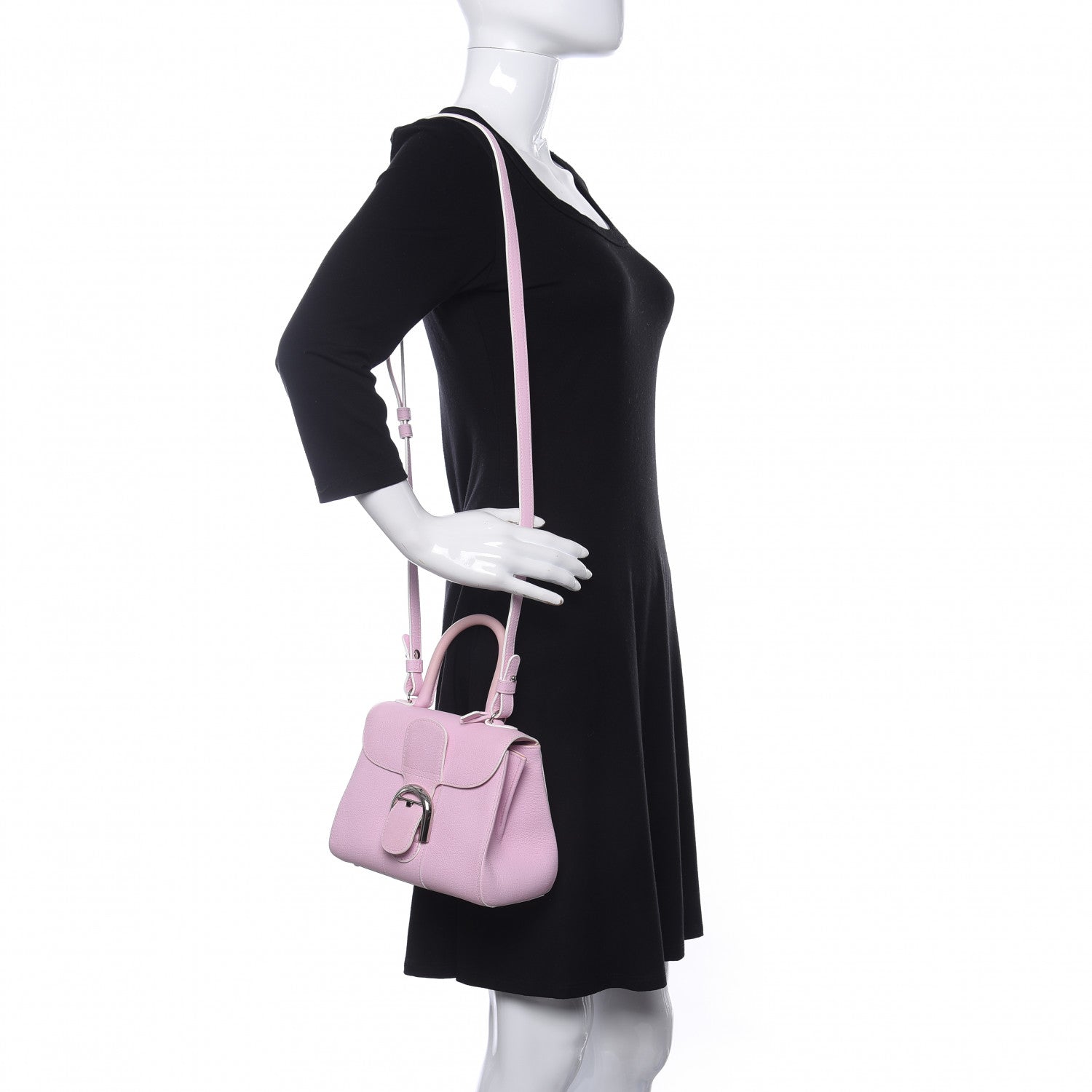 Delvaux Grained Calfskin Mini Brillant Satchel Nakuru 2 of 10