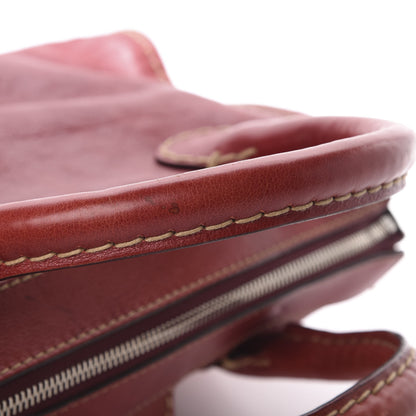 Chloe Calfskin Edith Satchel Whiskey 19 of 20