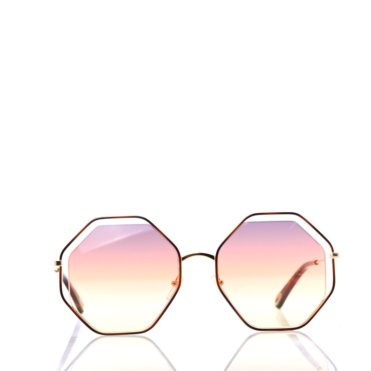 Octagonal Sunglasses CE132S Gold