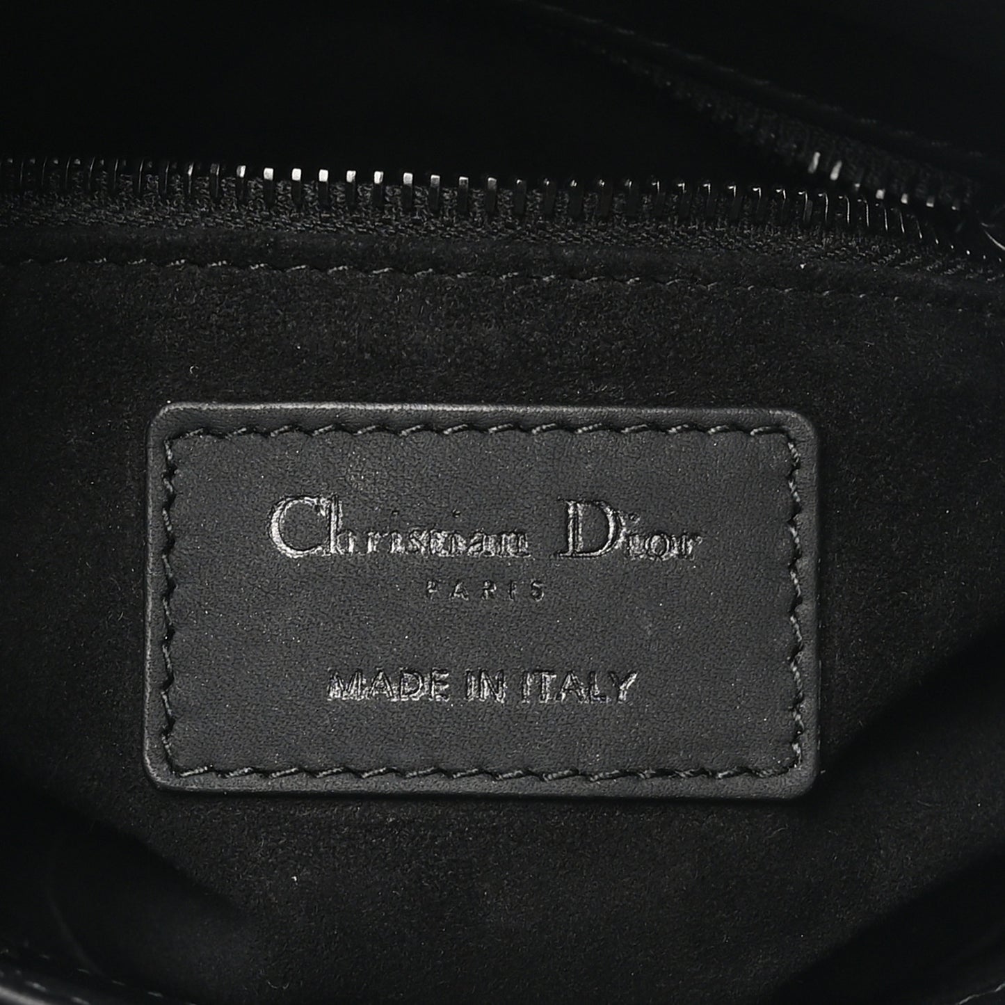 Ultra Matte Calfskin Cannage Mini Lady Dior Black