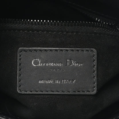 Christian Dior Ultra Matte Calfskin Cannage Mini Lady Dior Black 6 of 10