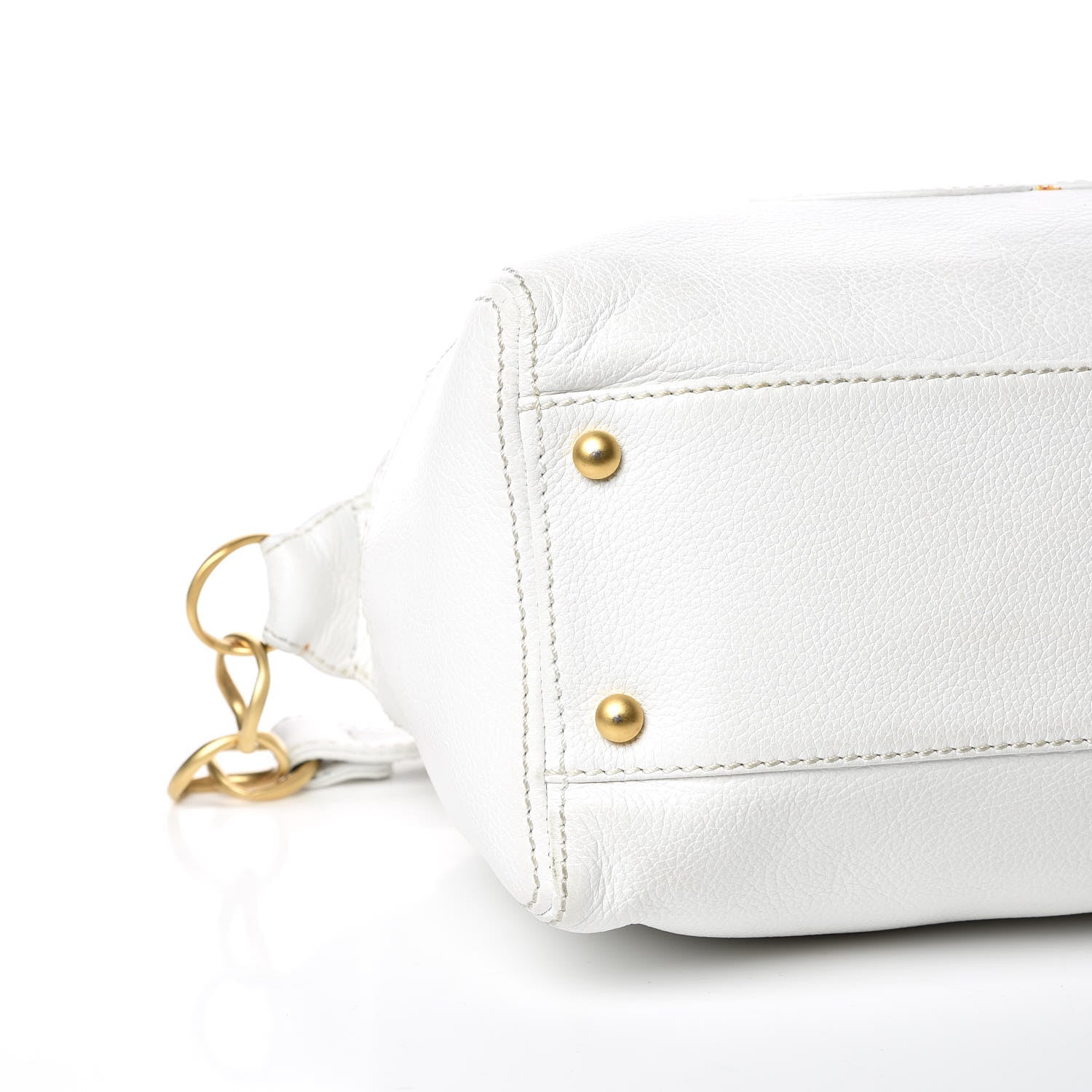 Chanel Calfskin CC Shoulder Bag White 5 of 18