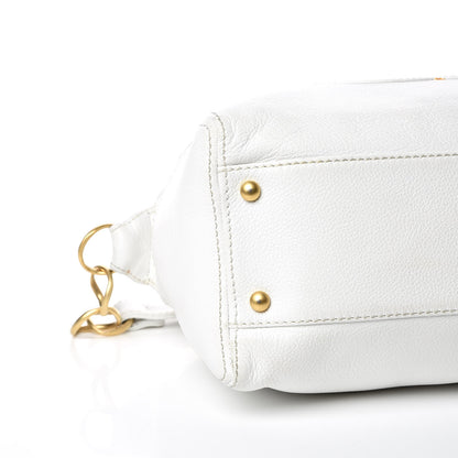 Chanel Calfskin CC Shoulder Bag White 5 of 18