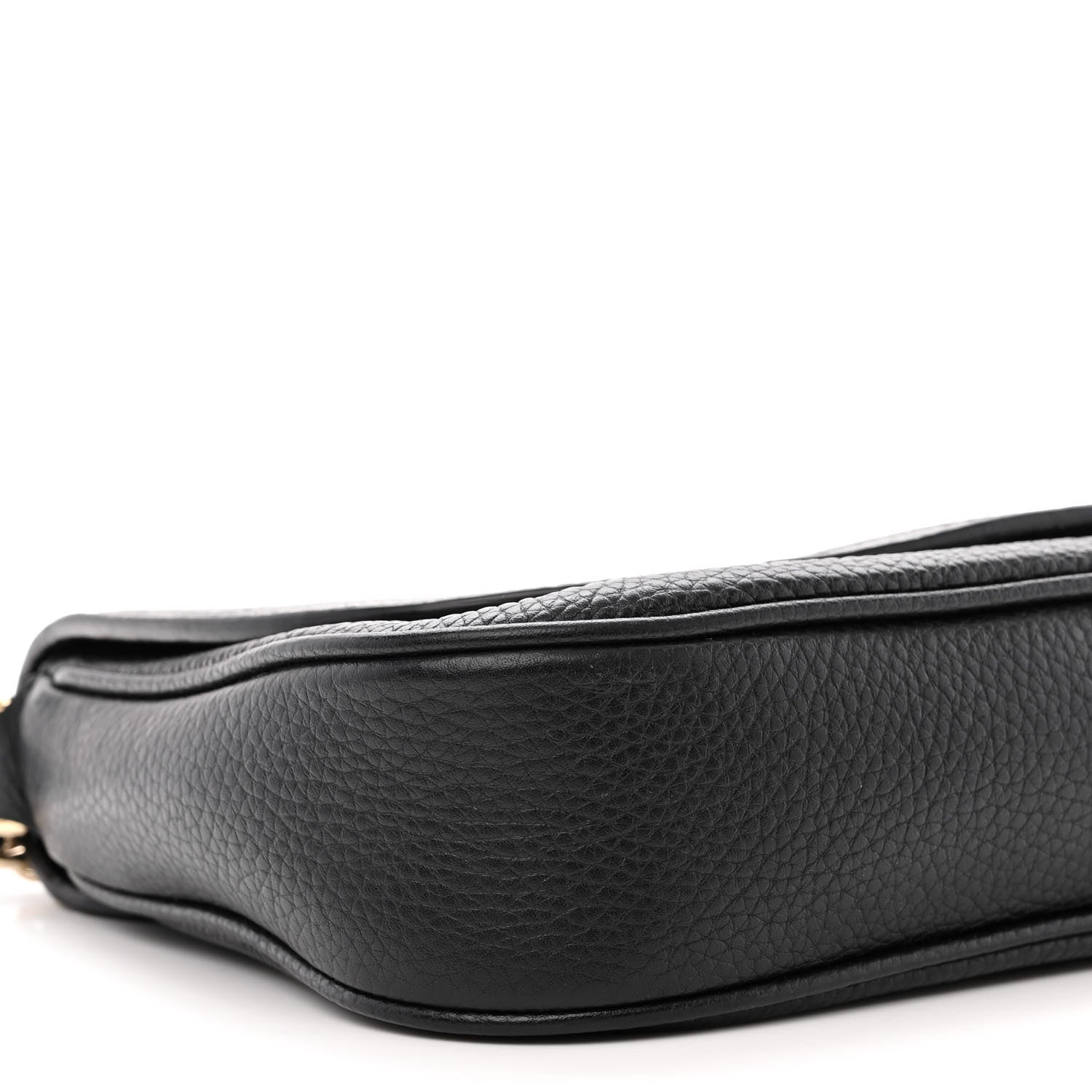 Gucci Pebbled Calfskin Medium Soho Flap Crossbody Black 9 of 10