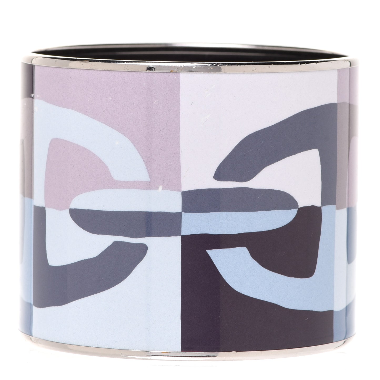 Enamel Printed Mega Wide Optique Chaine D'Ancre Bracelet 70