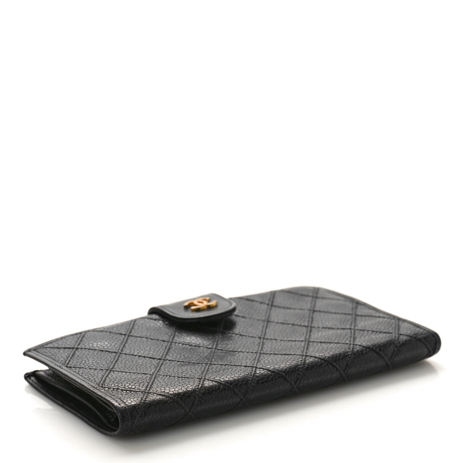 Chanel Caviar Stitched French Wallet Black 4 of 11