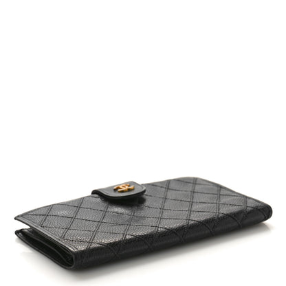 Chanel Caviar Stitched French Wallet Black 4 of 11