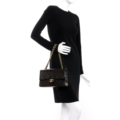 Chanel Lambskin Quilted Medium Double Flap Brown 3 of 9