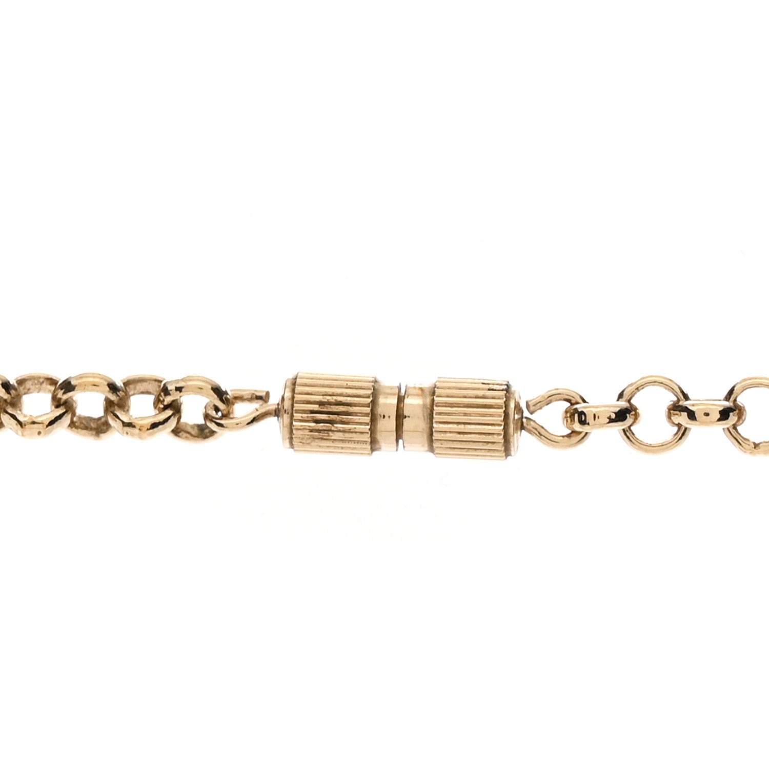 Fendi Metal FF Cutout Necklace Gold 5 of 6