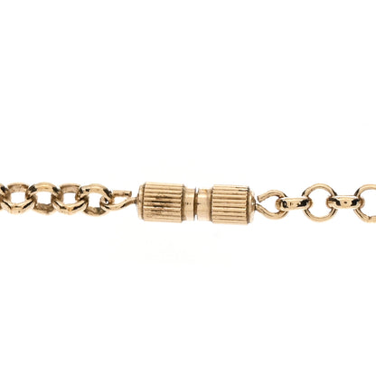 Fendi Metal FF Cutout Necklace Gold 5 of 6