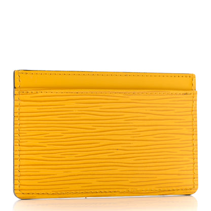 Louis Vuitton Epi Card Holder Jonquille 3 of 8