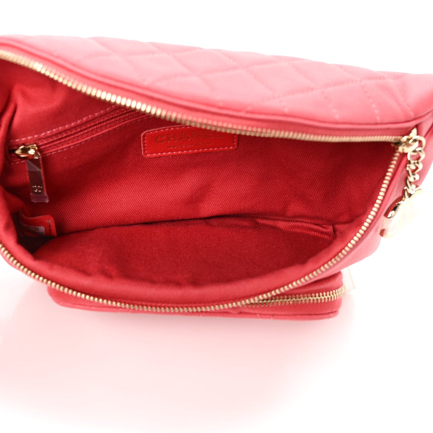 Caviar Quilted Business Affinity Waist Belt Bag Pink