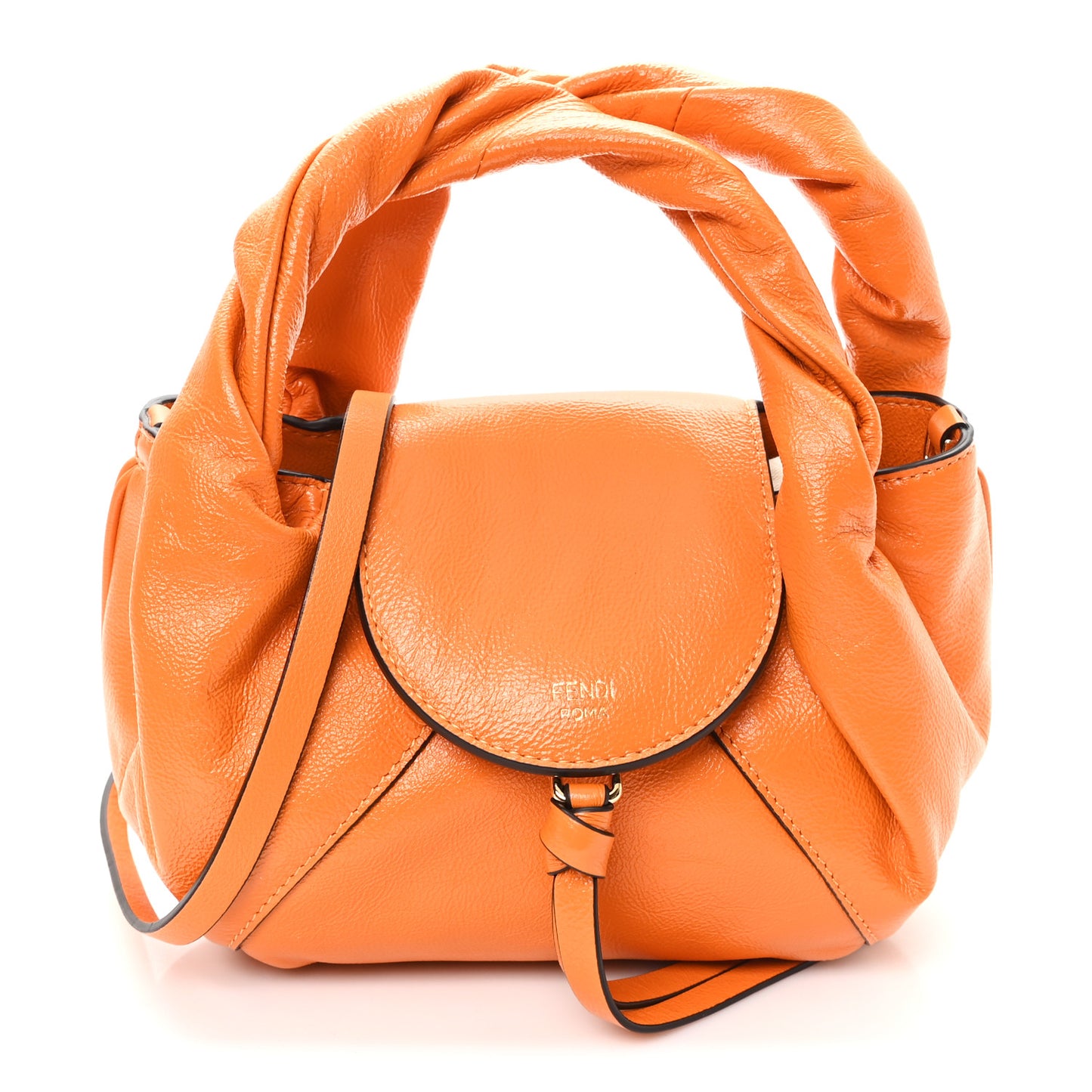 Calfskin Mini Spy Flame Orange