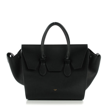 Celine Crisped Calfskin Small Tie Knot Tote Black 1 of 7