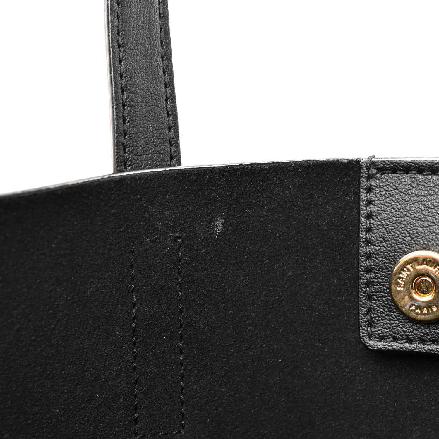 Saint Laurent Calfskin Toy Shopping Tote Black 12 of 12
