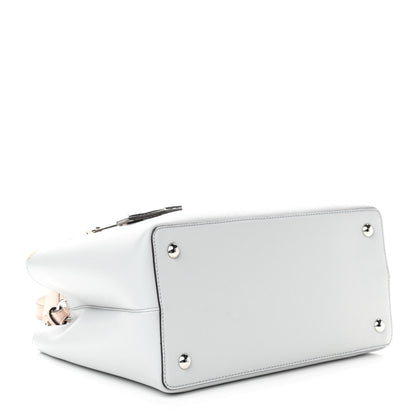 Fendi Vitello Cruise Monster Studded Petite 2Jours Tote Grigio Perla Amido Multicolor 4 of 9