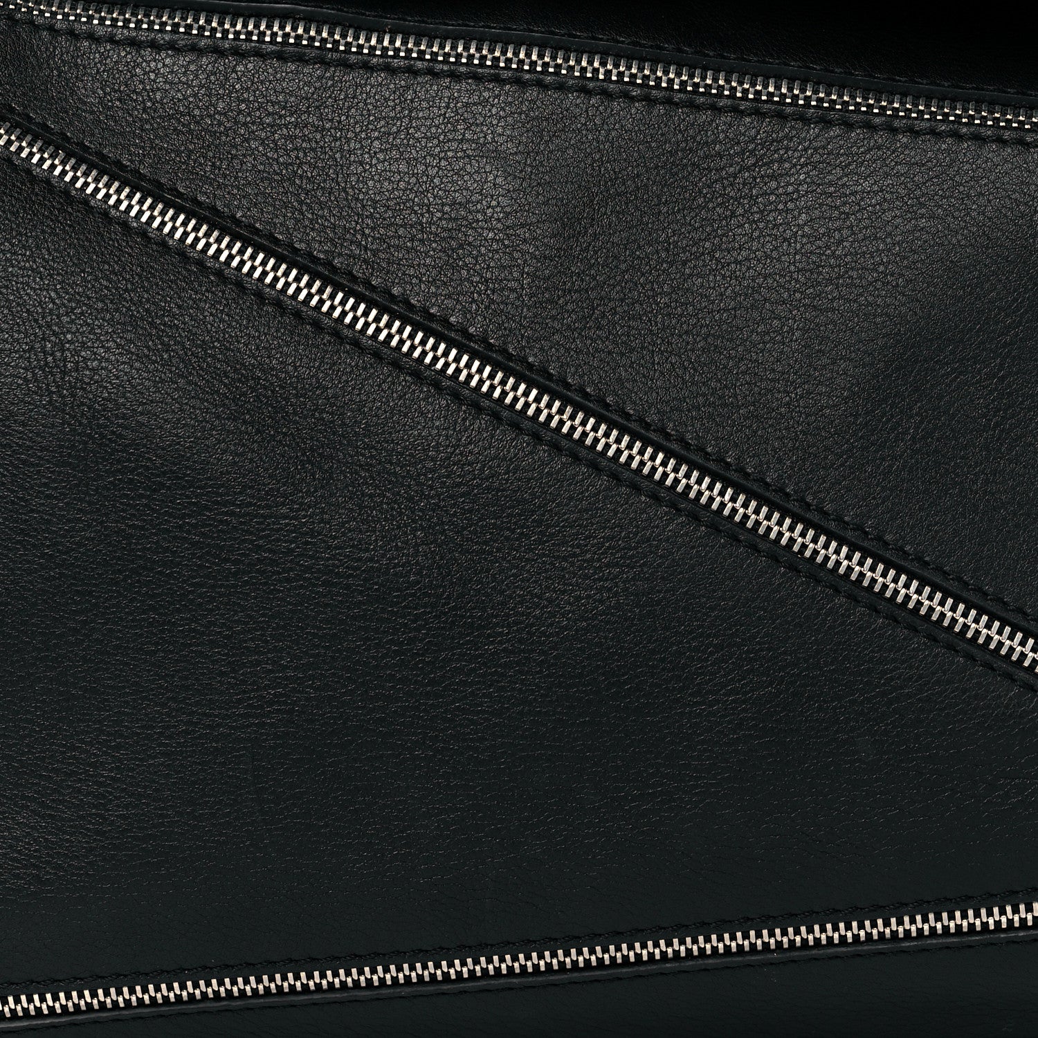 Loewe Calfskin Zipper Puzzle Bag Black 8 of 10