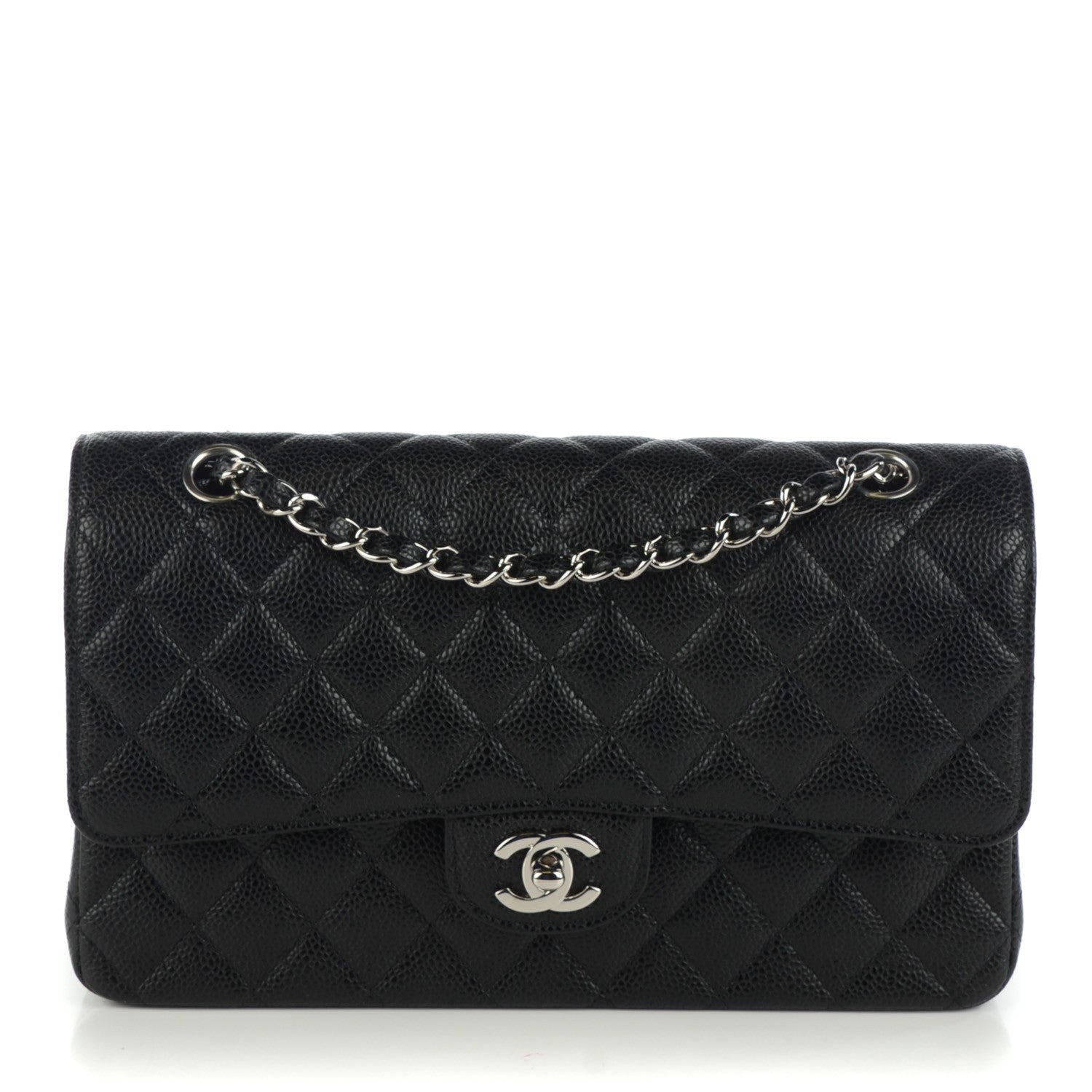 Chanel Caviar Quilted Medium Double Flap Black 1 of 8