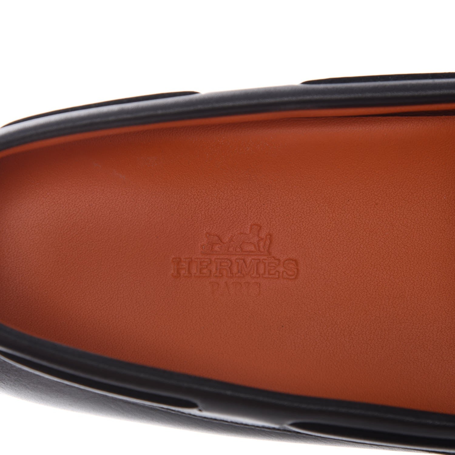Hermes Supple Calfskin Irving Driving Moccasin Loafers 36.5 Black 7 of 9
