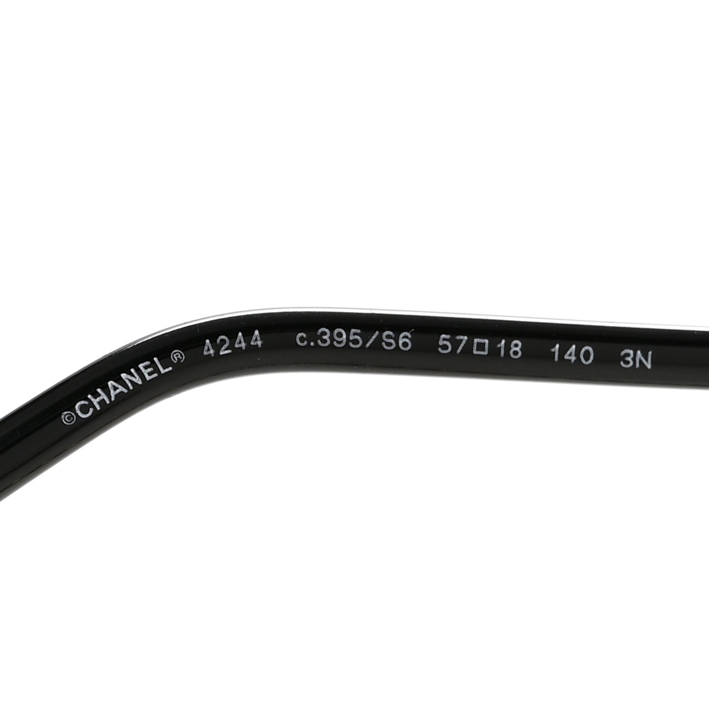 Metal Removable Chain Square Sunglasses 4244  Black