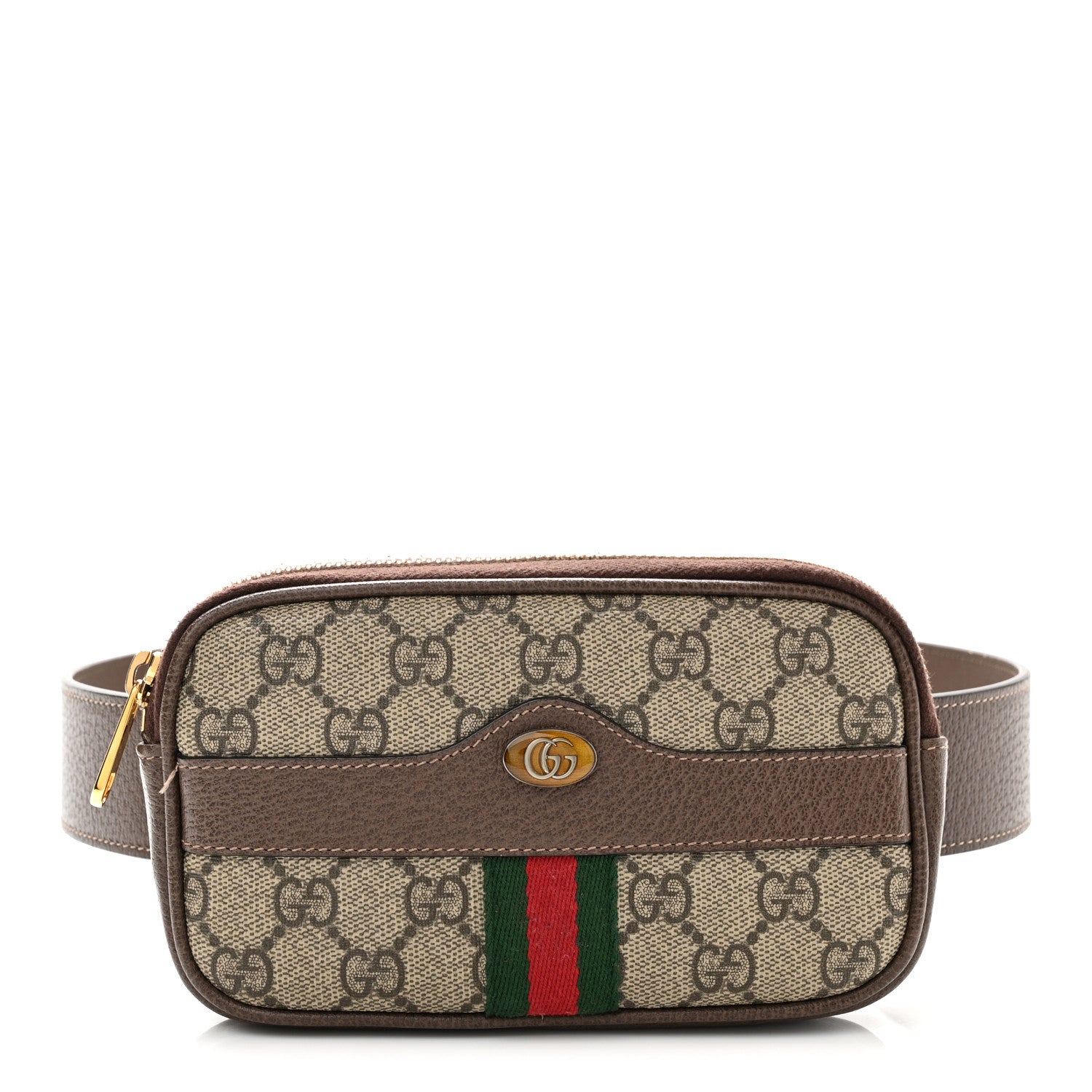 Gucci GG Supreme Monogram Ophidia Belted iPhone Case 85 34 Dark Brown 1 of 11