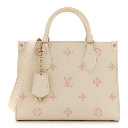 Louis Vuitton Empreinte Monogram Onthego PM Milky White Peach 1 of 9