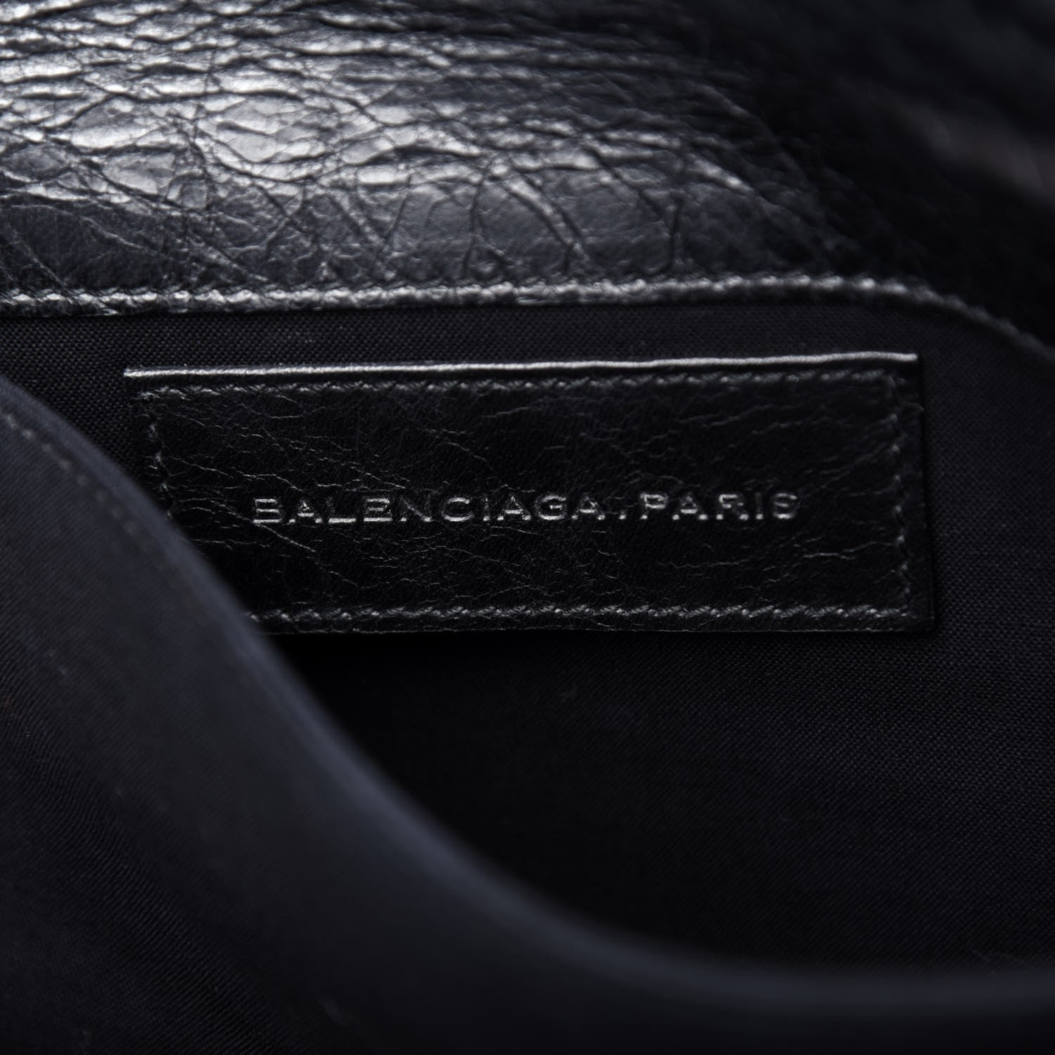 Balenciaga Agneau Giant Brogues Hardware Envelope Clutch Black 7 of 7