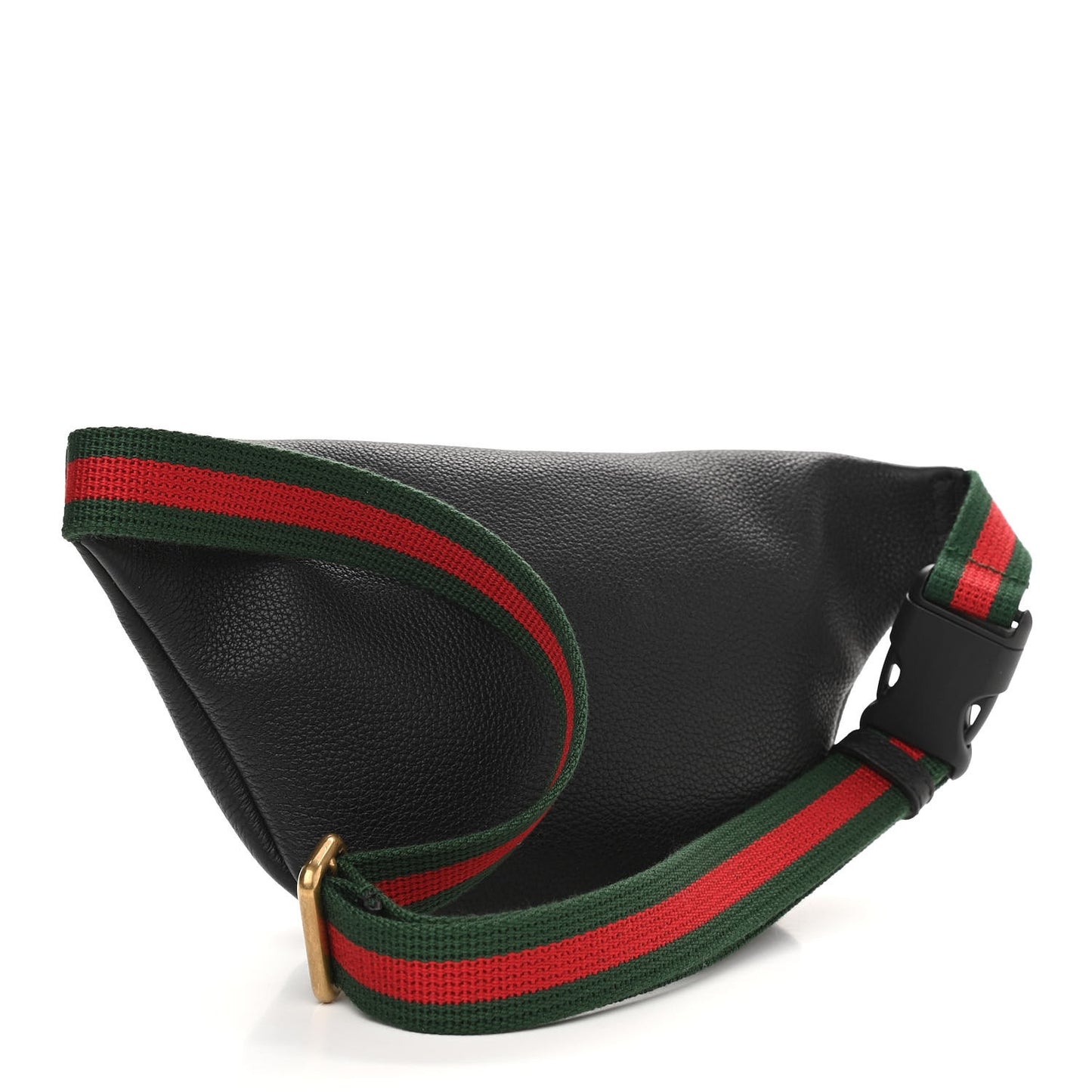 Grained Calfskin Small Logo Belt Bag Black
