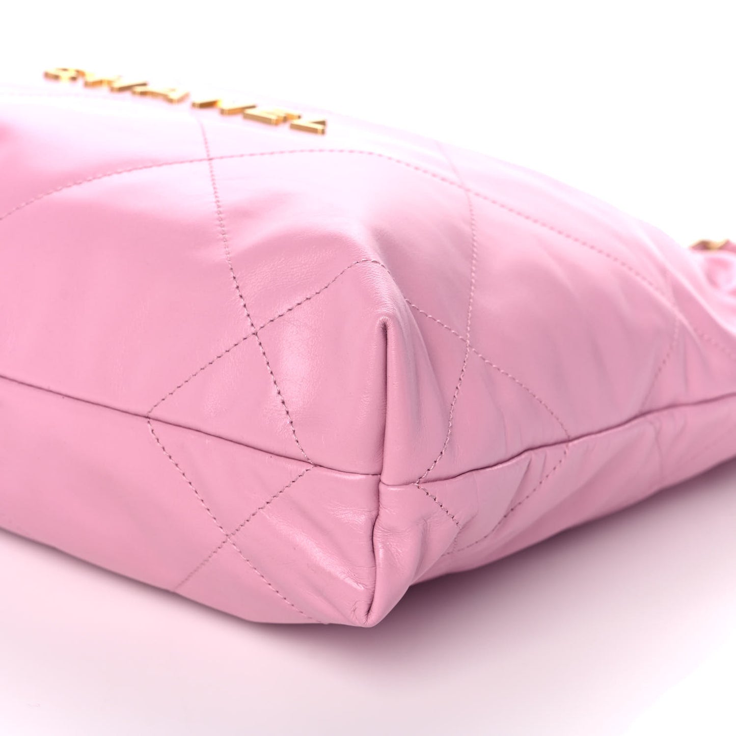 Shiny Calfskin Quilted Small Chanel 22 Pink