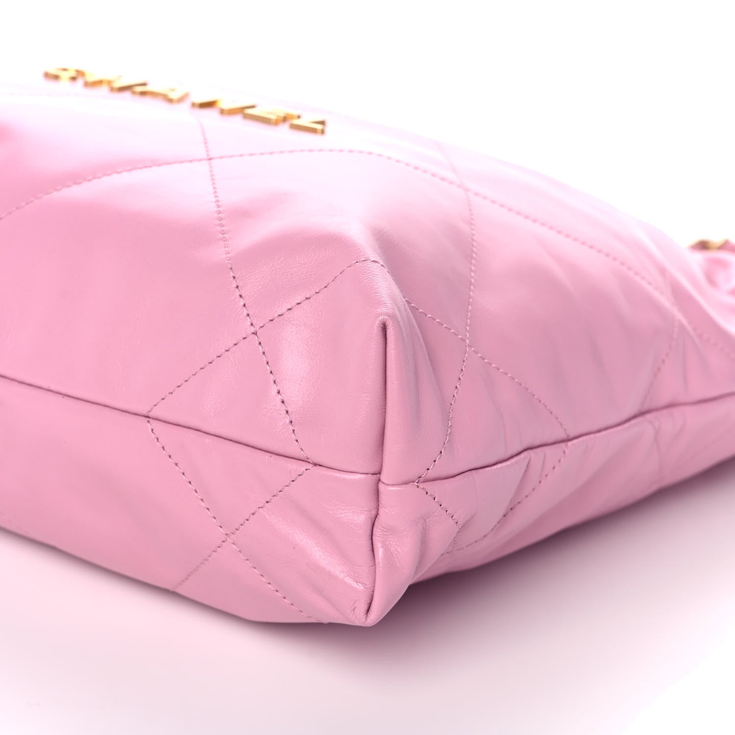 Chanel Shiny Calfskin Quilted Small Chanel 22 Pink 10 of 12