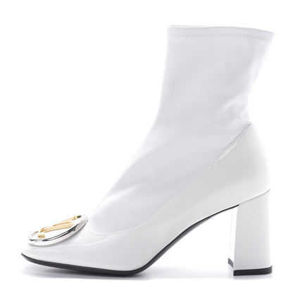 Louis Vuitton Patent Madeleine Ankle Boots 36 White 1 of 7