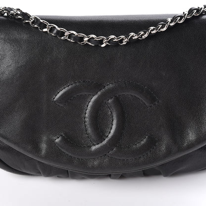 Chanel Lambskin Half Moon Wallet On Chain WOC Black 11 of 11
