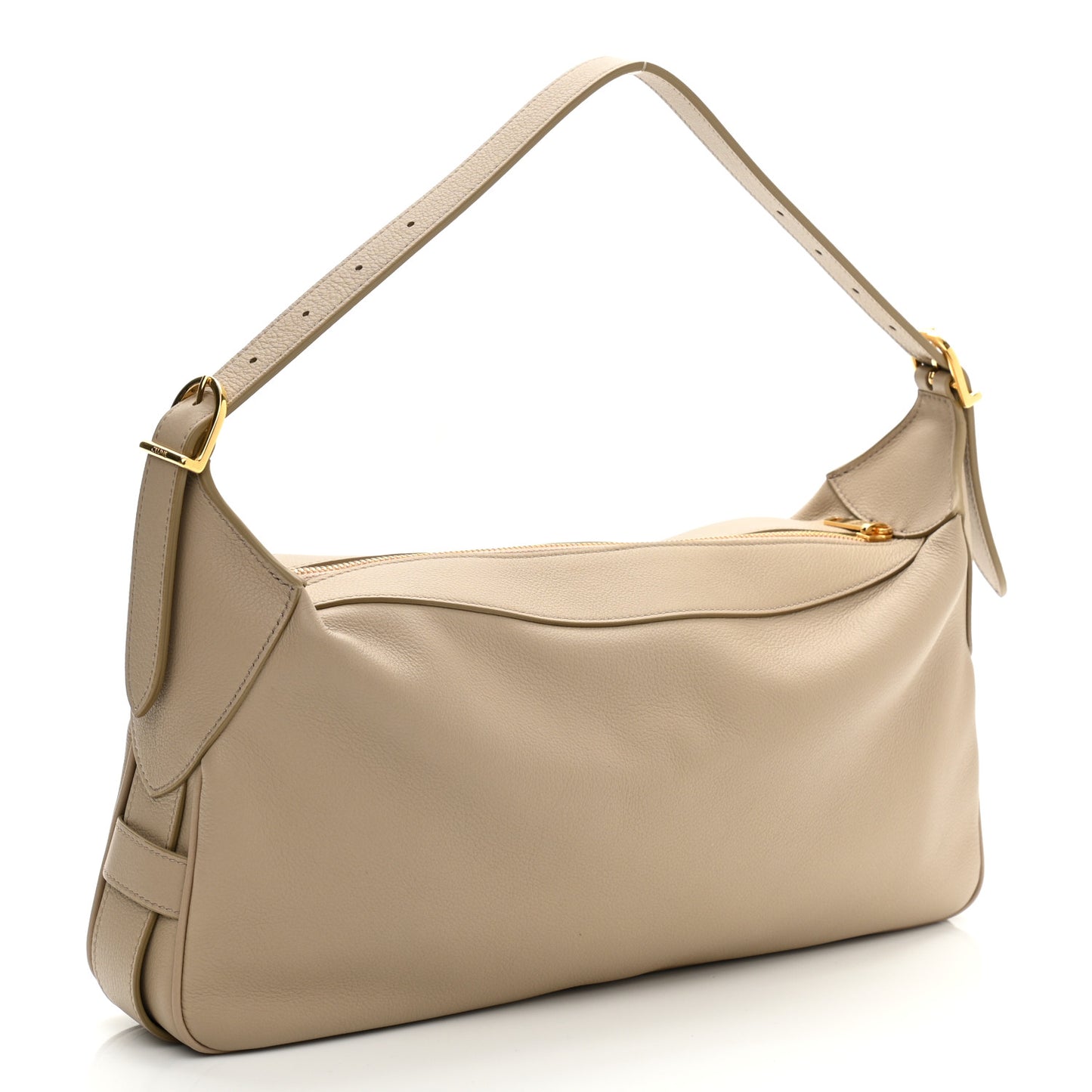 Supple Calfskin Medium Romy Shoulder Bag Safari