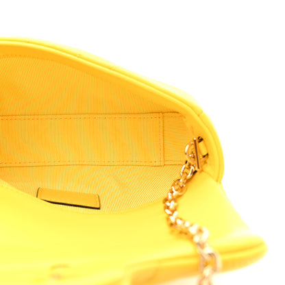 Gucci Lambskin Matelasse Mini GG Marmont Shoulder Bag Yellow 5 of 10