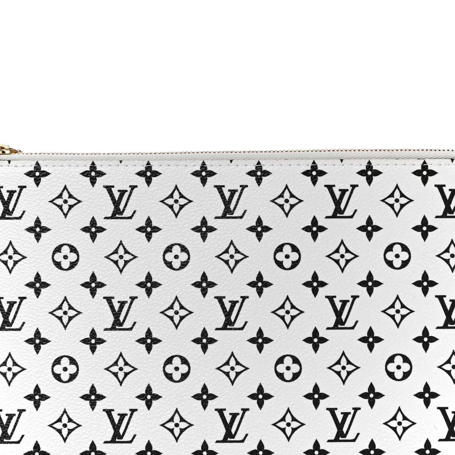 Louis Vuitton Monogram Giant Neverfull MM GM Pochette White 8 of 10