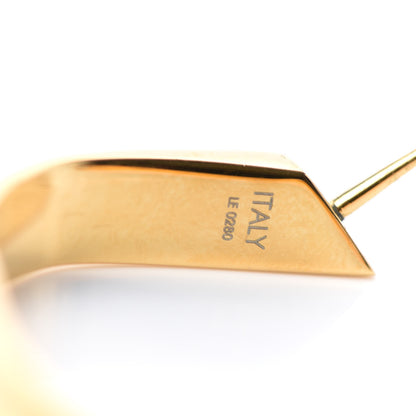 Louis Vuitton Nanogram Hoop Earrings Gold 4 of 5