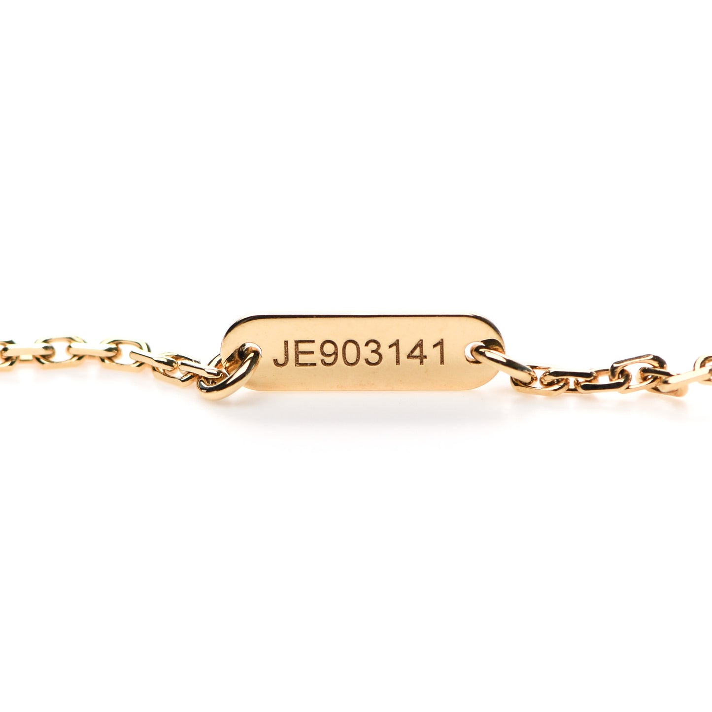 18K Yellow Gold Black Onyx Vintage Alhambra Pendant Necklace