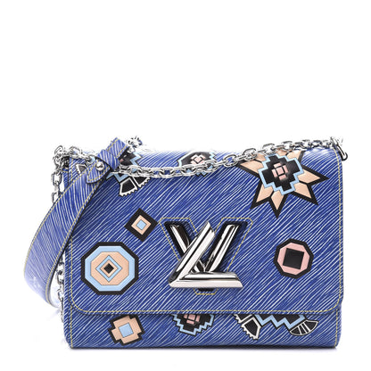Louis Vuitton Epi Azteque Twist Shoulder Bag MM Denim Light 1 of 13