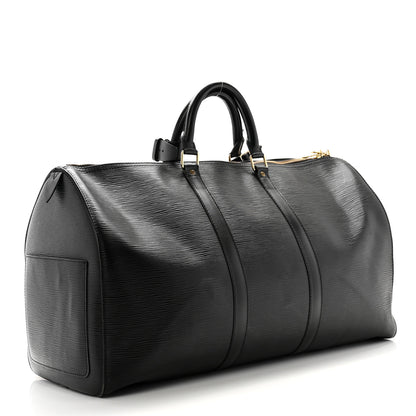 Louis Vuitton Epi Keepall 50 Black 2 of 17