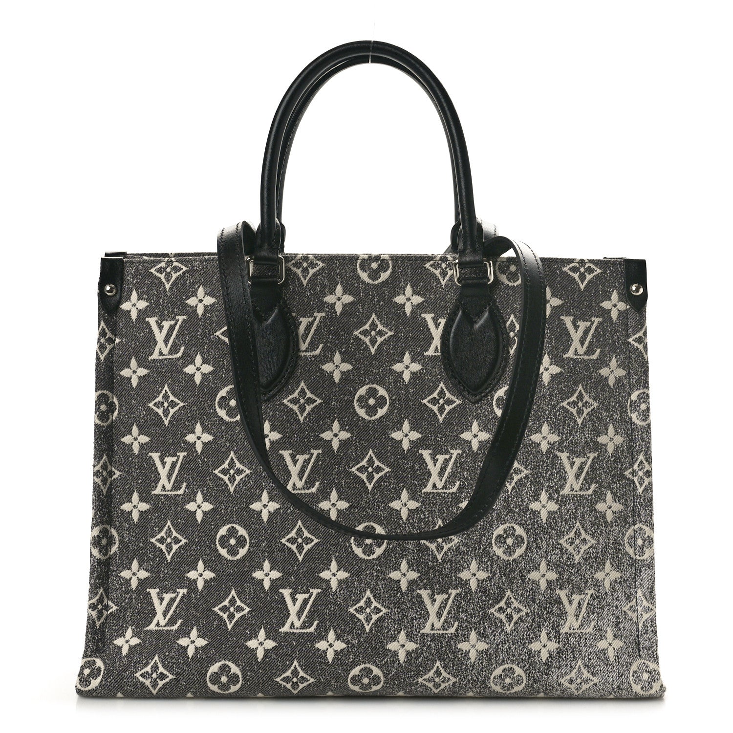 Louis Vuitton Monogram Jacquard Denim Onthego MM Black 1 of 9