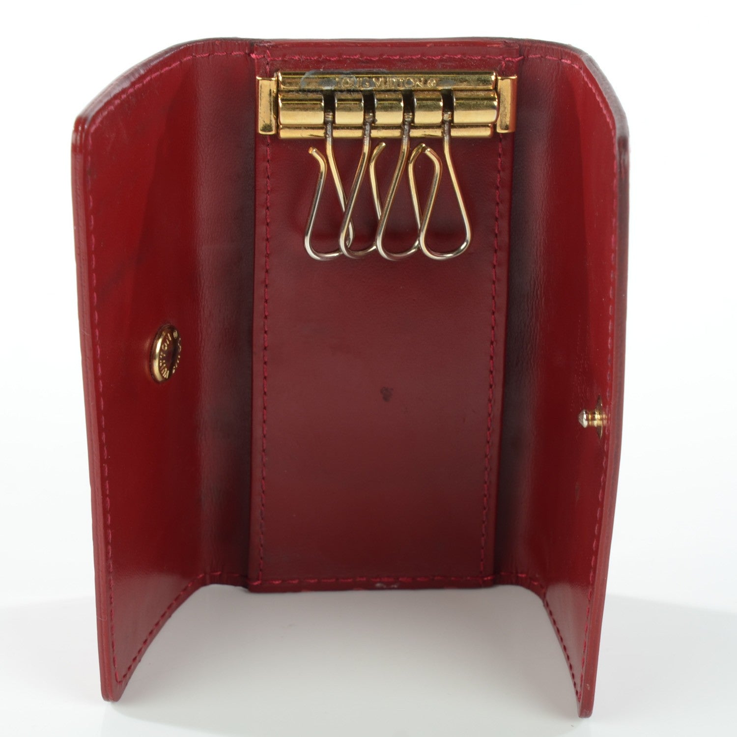 Louis Vuitton Vernis Multicles 4 Key Holder Pomme D'Amour 7 of 7