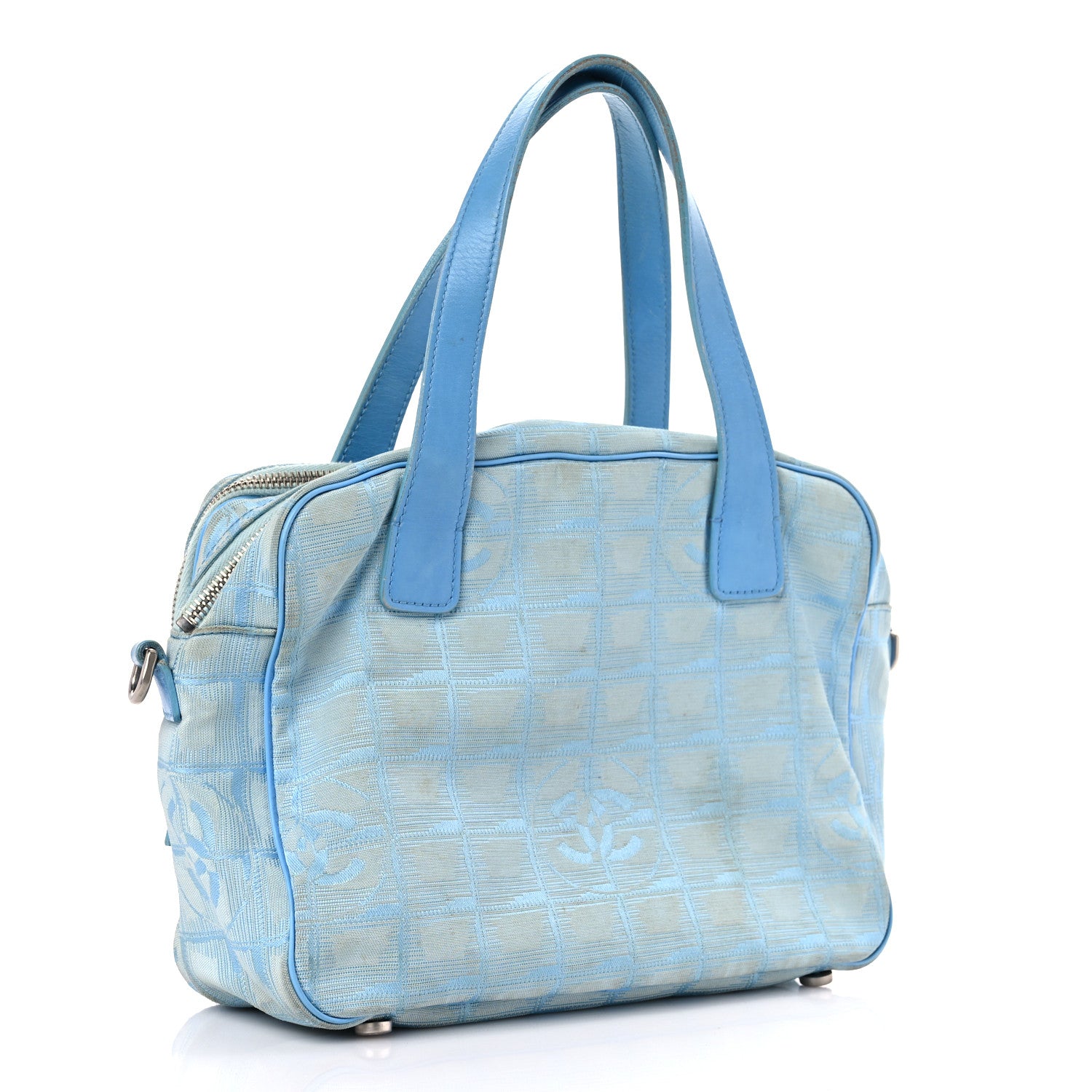 Chanel Nylon Medium Travel Tote Blue 3 of 31