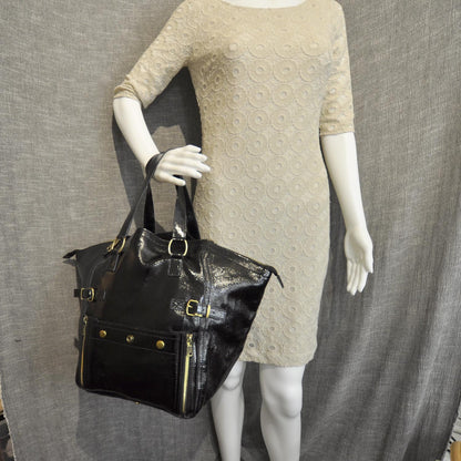 Saint Laurent Patent Downtown Black 2 of 10