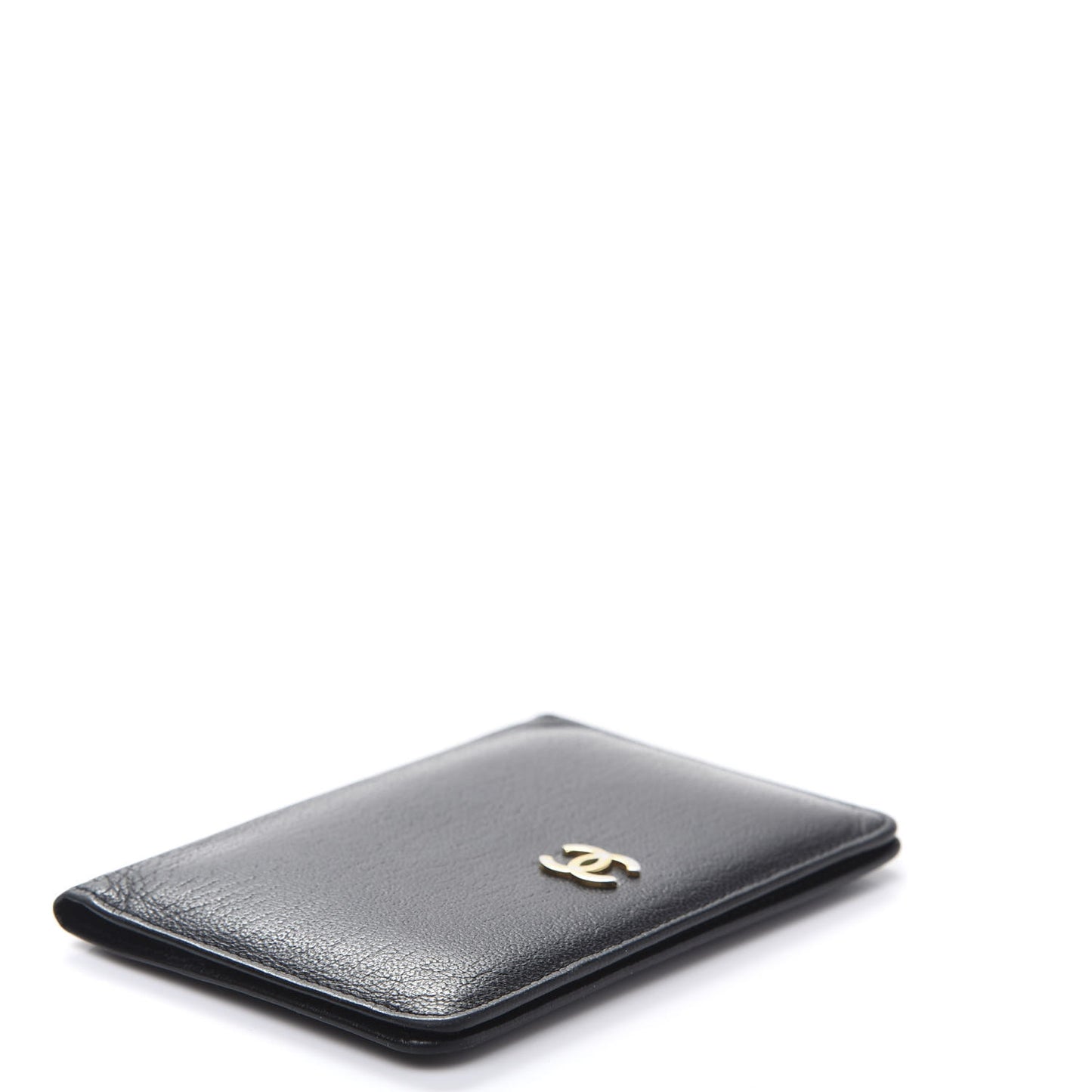 Goatskin Card Holder Wallet Black
