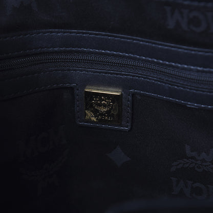 MCM Visetos Studded Medium Stark M Logo Collection Backpack Black 5 of 8