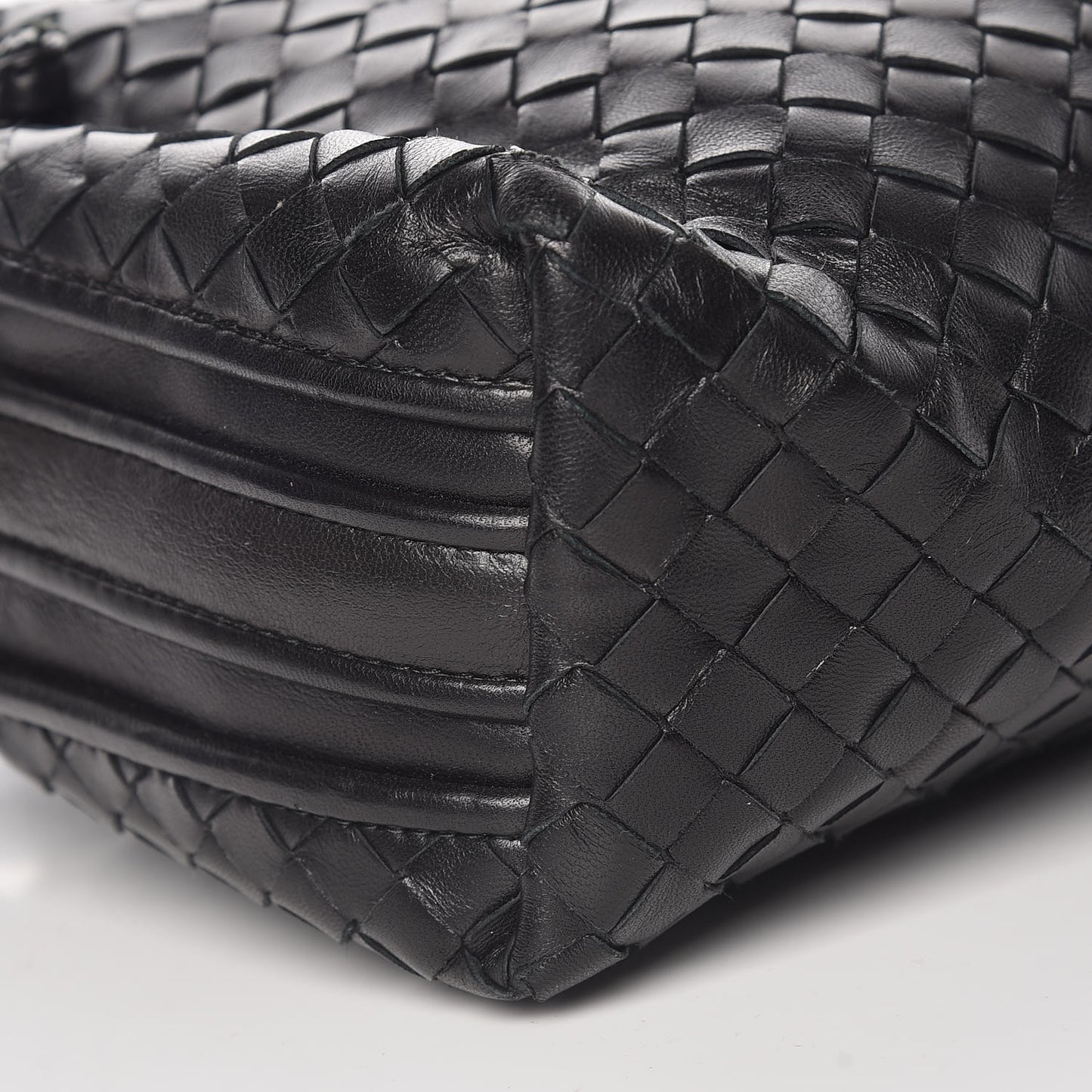 Nappa Intrecciato Pillow Crossbody Messenger Black