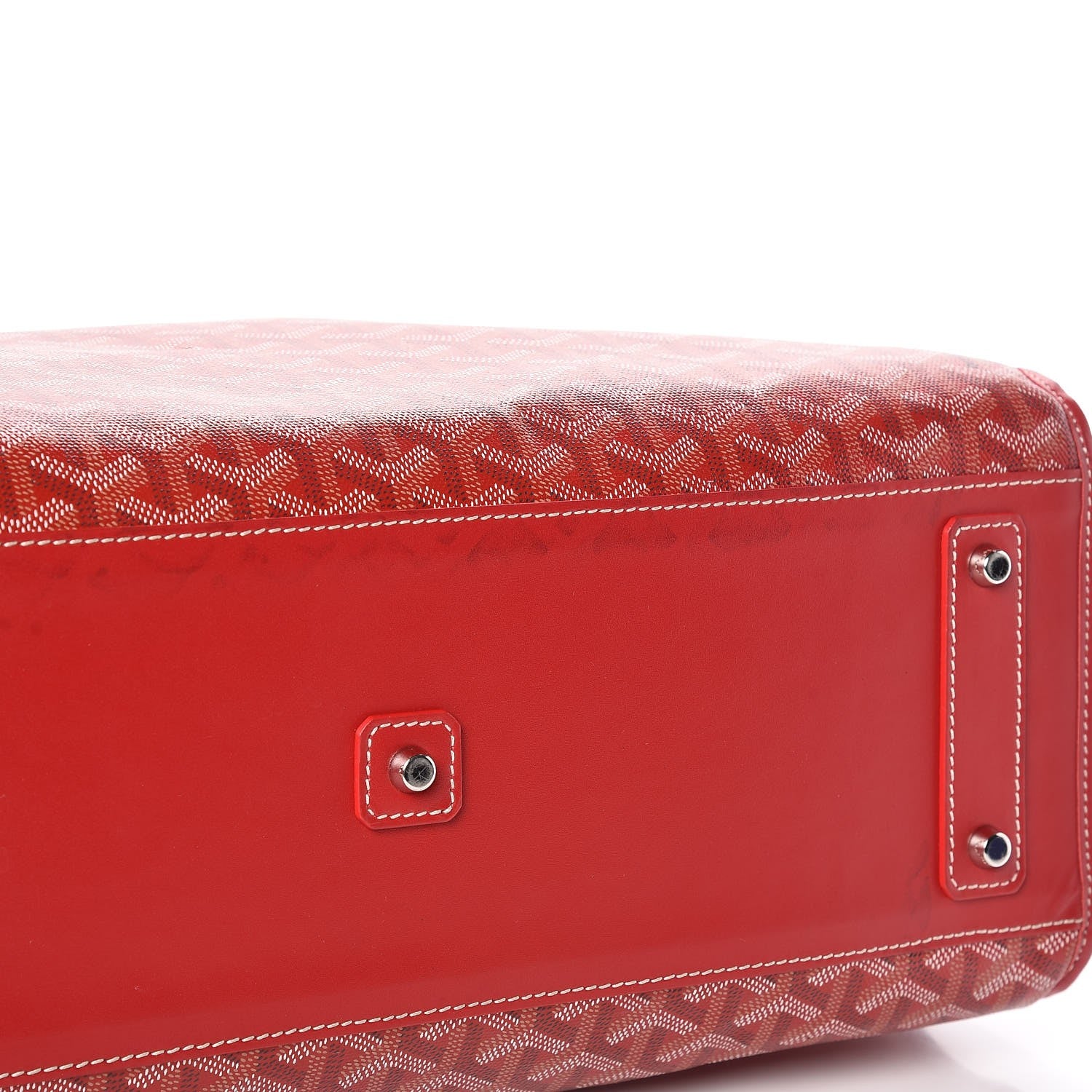 Goyard Goyardine Marquises Tote Red 9 of 10