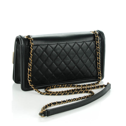 Chanel Lambskin and Plexiglass Seamless Greek Boy Brick Flap Black 3 of 7