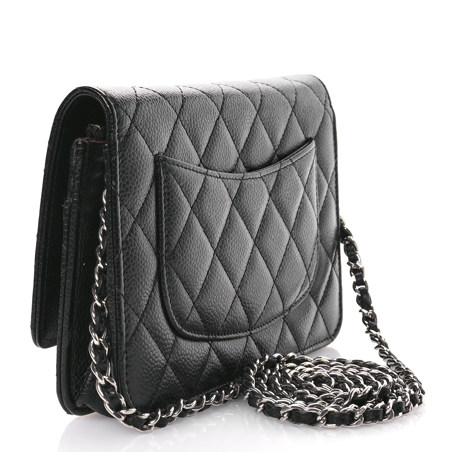 Chanel Caviar Quilted Wallet on Chain WOC Black 3 of 12