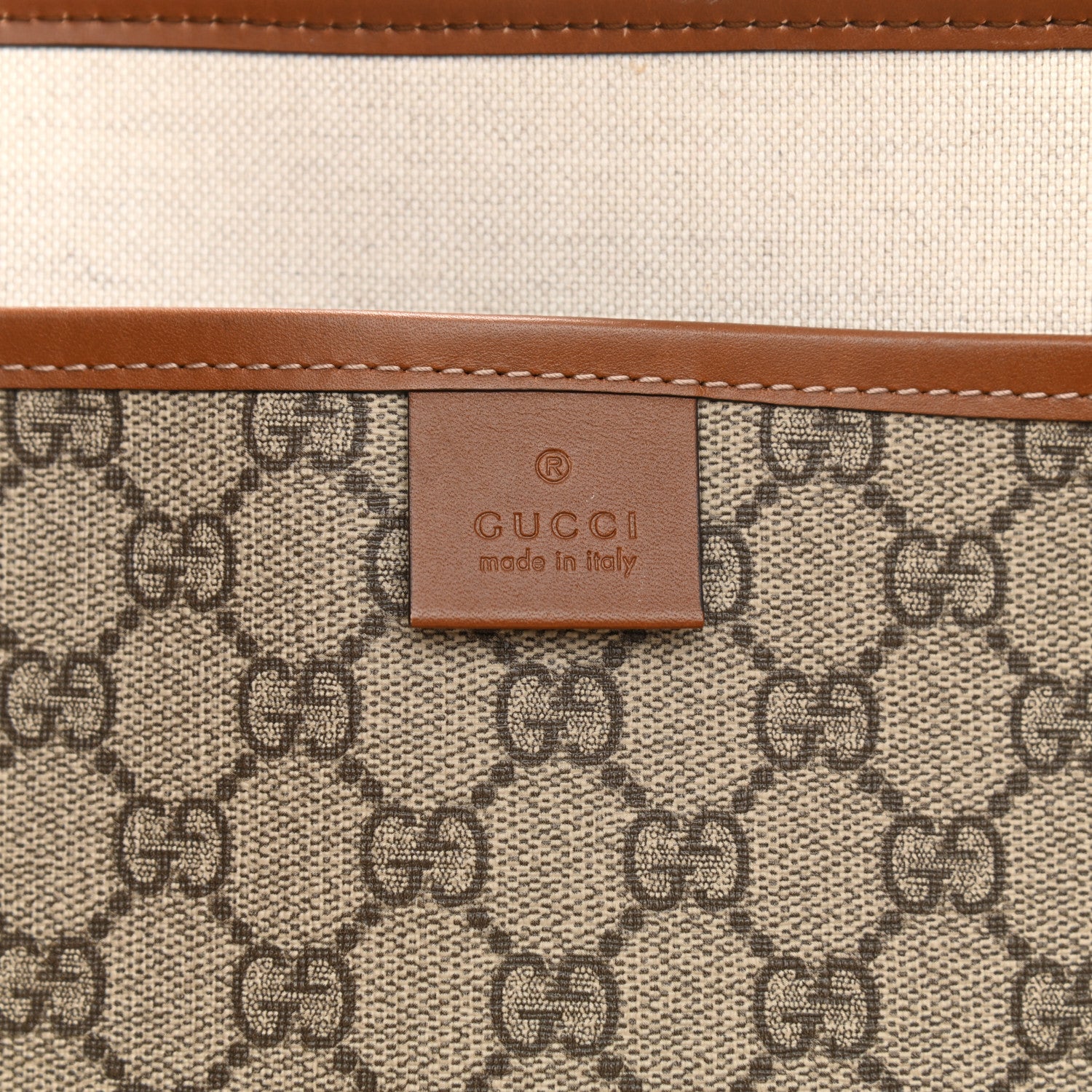 Gucci GG Plus Monogram Medium Signature Web Loop Tote Brown 7 of 10